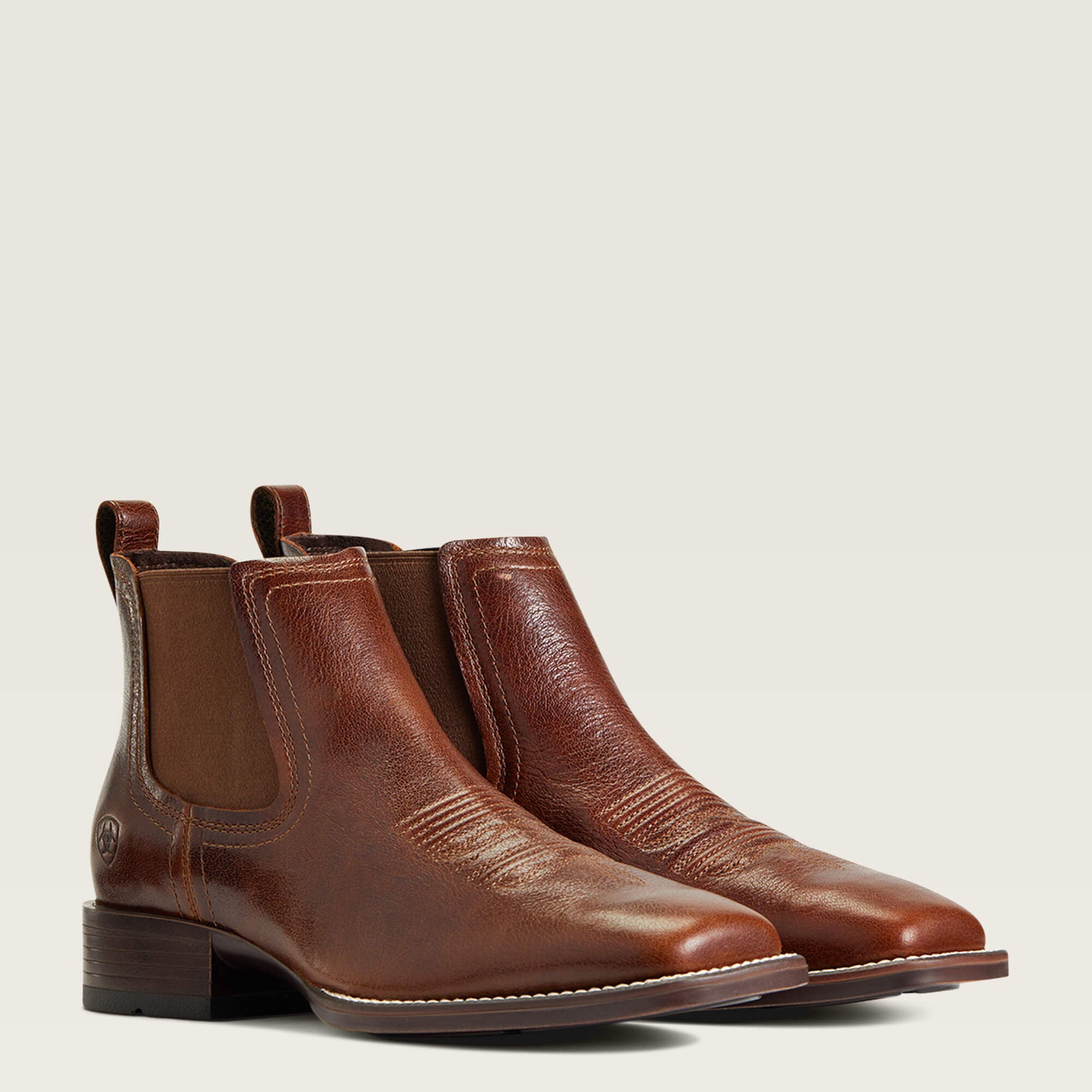 Booker Chelsea Wide Square Toe Western Boot - Men