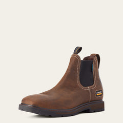 Groundbreaker Chelsea Wide Square Toe Waterproof Work Boot - Men
