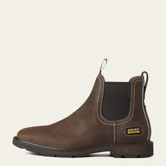 Groundbreaker Chelsea Wide Square Toe Waterproof Work Boot - Men