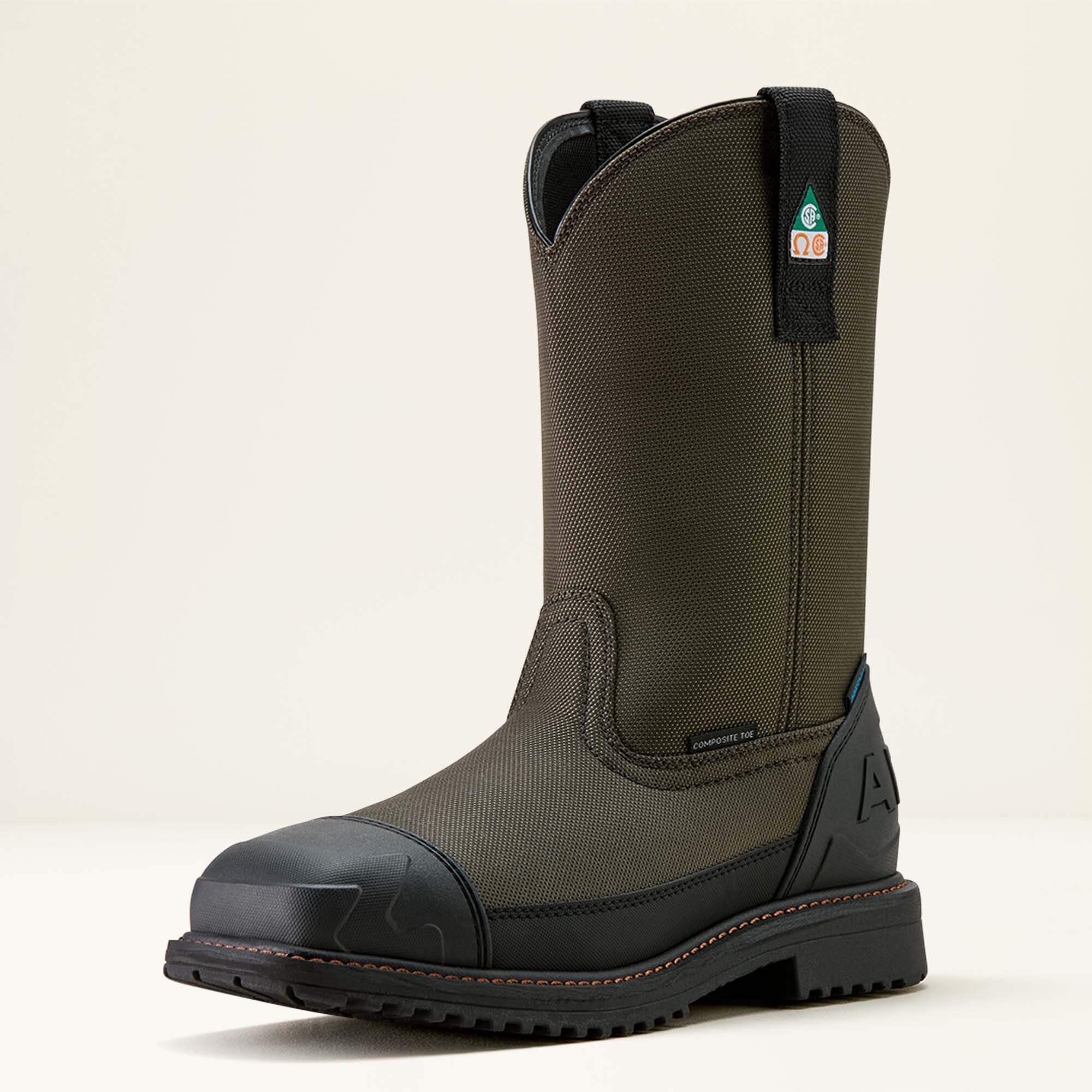 RigTEK Wildcat Pull-On CSA Waterproof Wide Square Toe Composite Toe Work Boot - Men