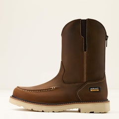 Rebar Lift Pull On Moc Toe Work Boot - Men