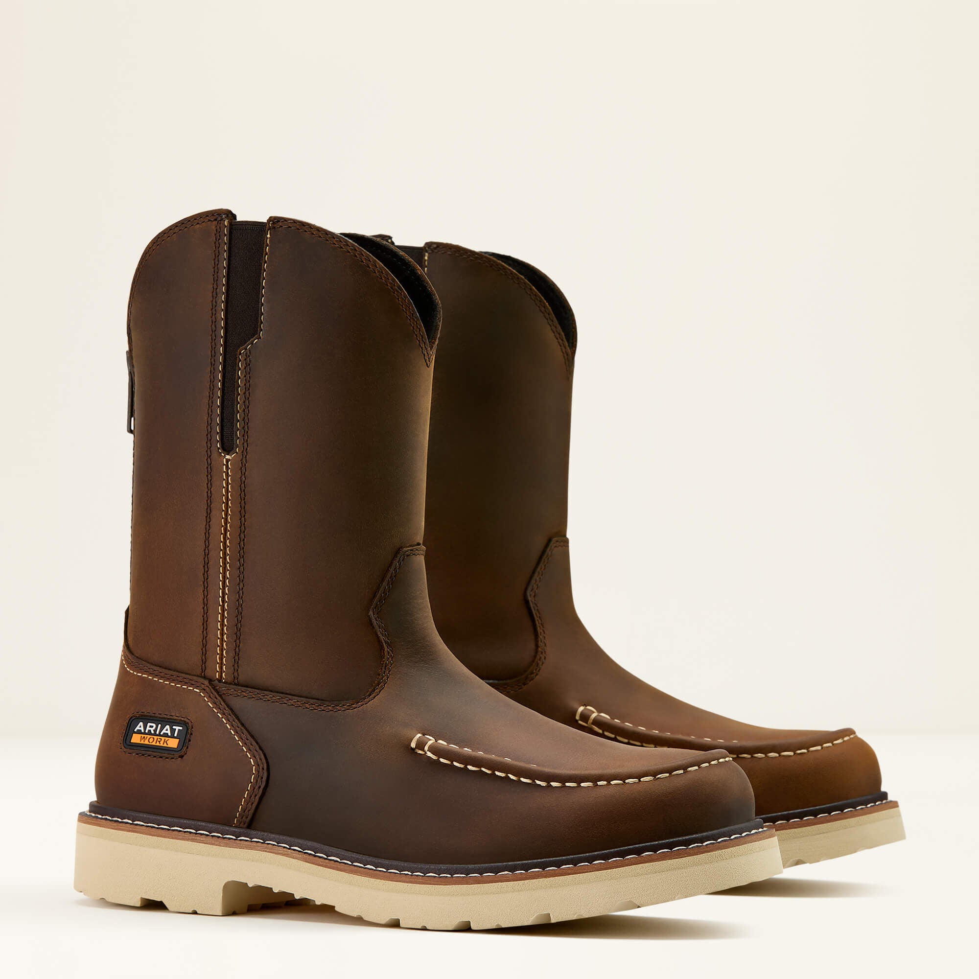 Rebar Lift Pull On Moc Toe Work Boot - Men