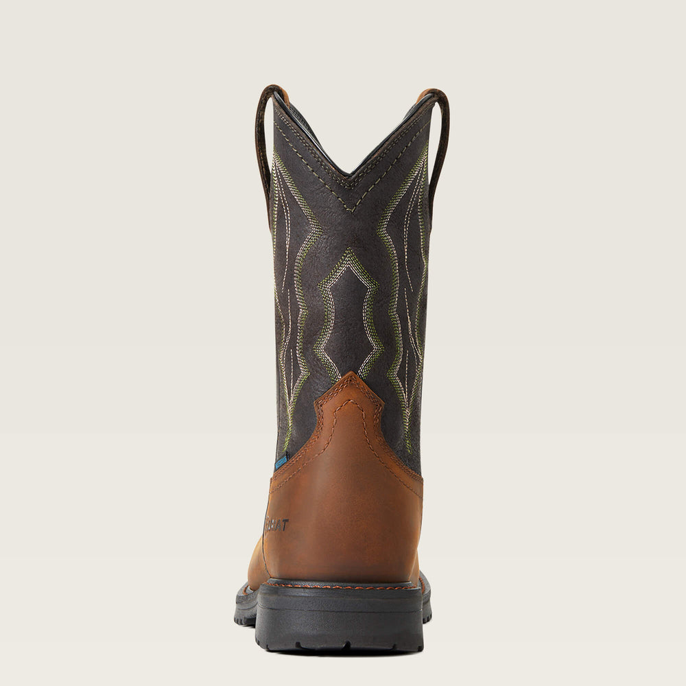 RigTek Wide Square Toe Waterproof Composite Toe Work Boot - Men