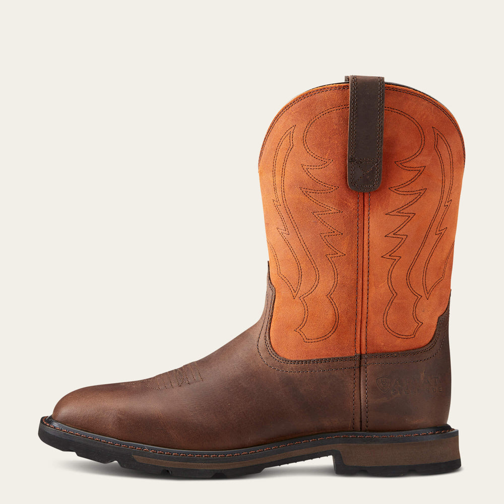 Groundbreaker Wide Square Toe Steel Toe Work Boot - Men