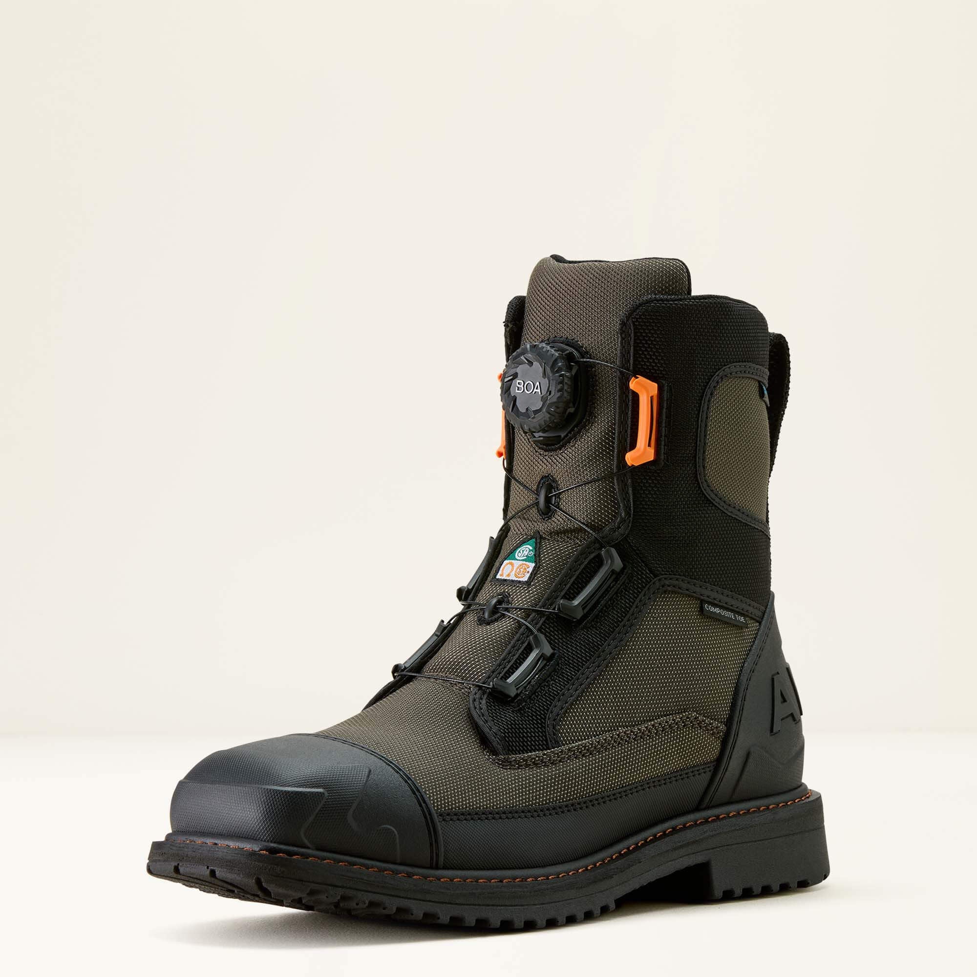 RigTEK Wildcat BOA 8" CSA Waterproof Wide Square Toe Composite Toe Work Boot - Men