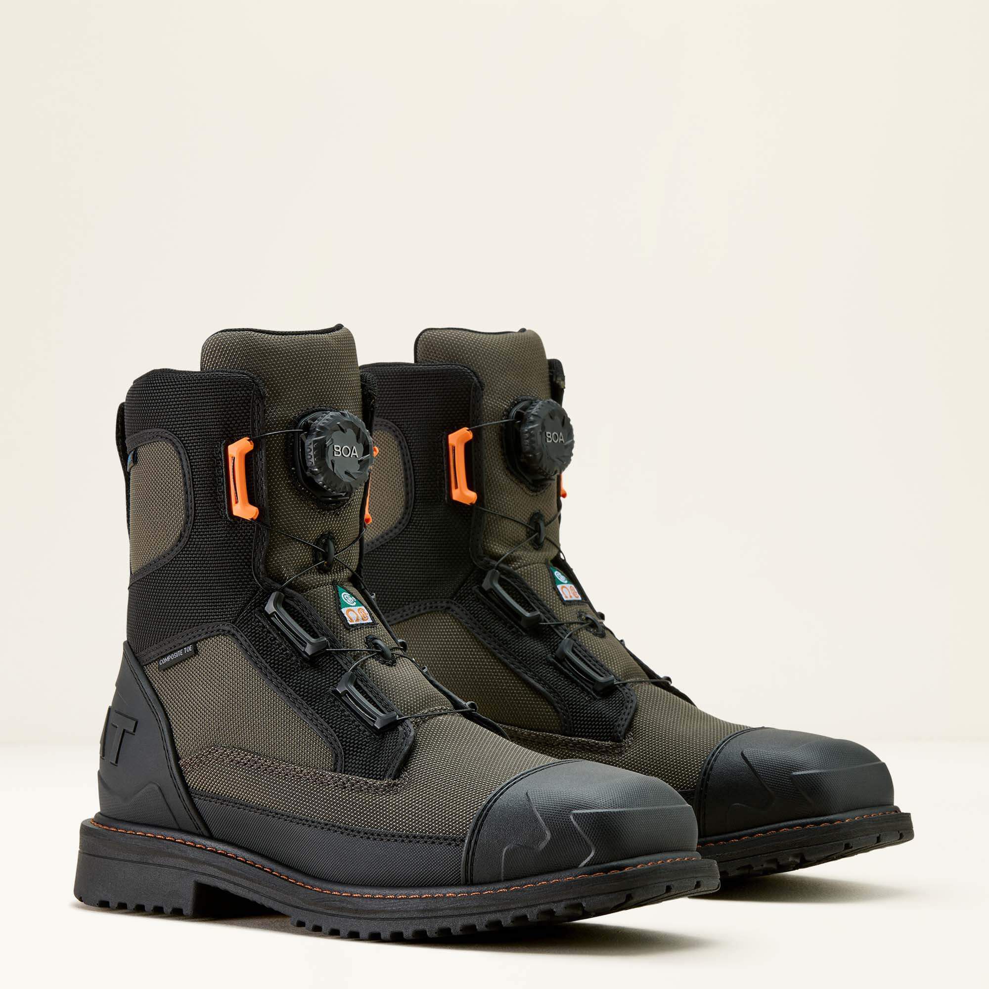 RigTEK Wildcat BOA 8" CSA Waterproof Wide Square Toe Composite Toe Work Boot - Men