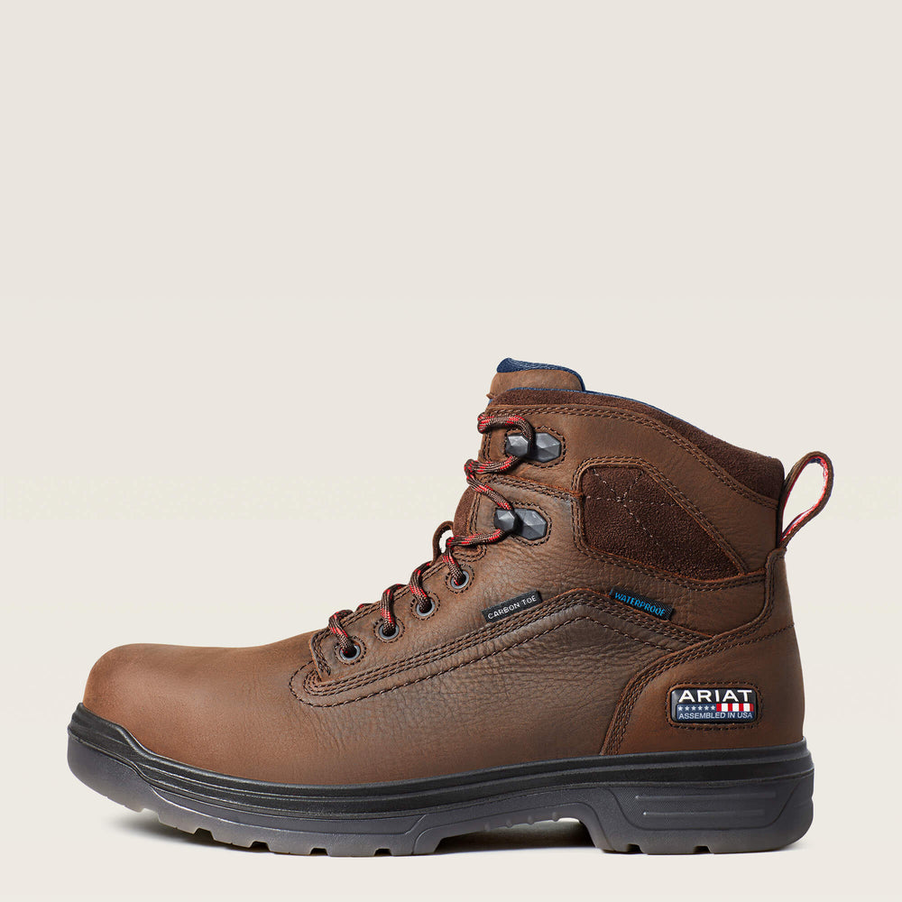 Turbo 6" USA Assembled Waterproof Carbon Toe Work Boot - Men