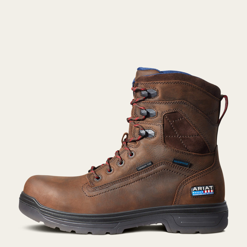 Turbo 8" USA Assembled Waterproof Carbon Toe Work Boot - Men
