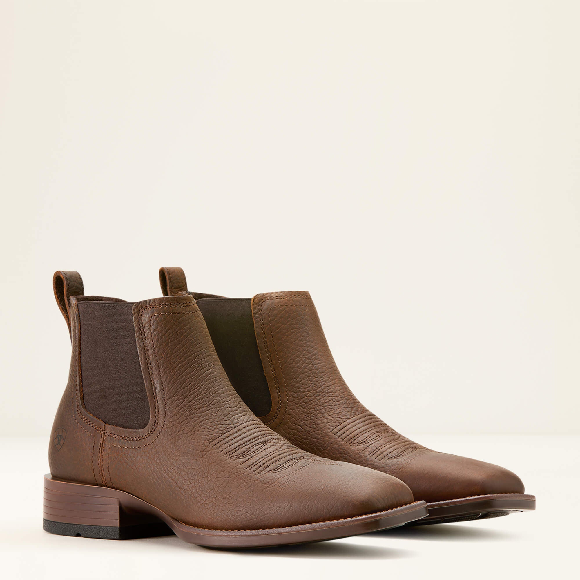 Booker Chelsea Wide Square Toe Western Boot - Men