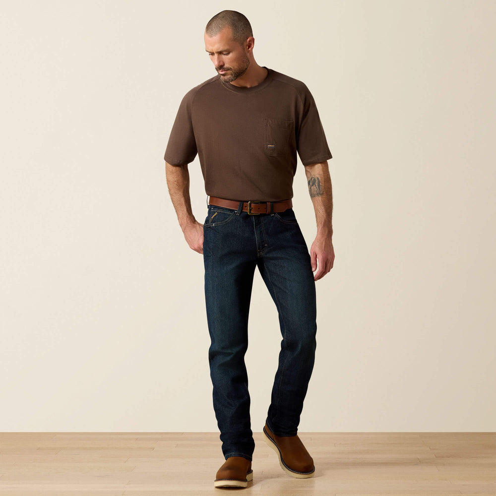 Rebar M4 Relaxed DuraStretch Basic Stackable Straight Leg Jean - Men
