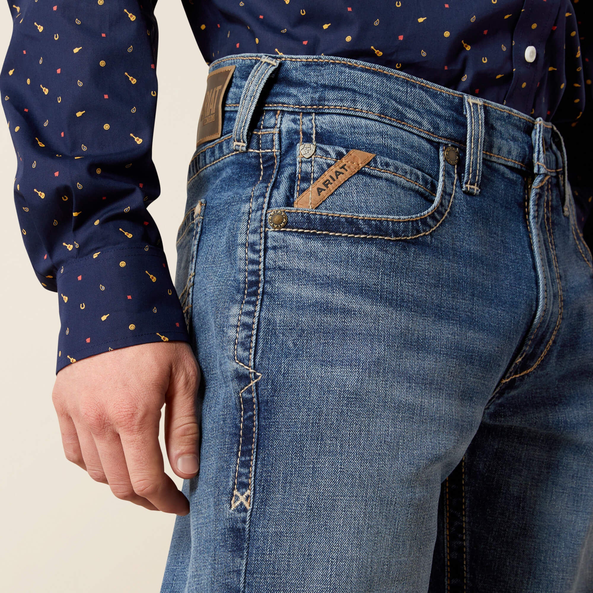 M5 Straight Calico Straight Leg Jean - Men|Trends