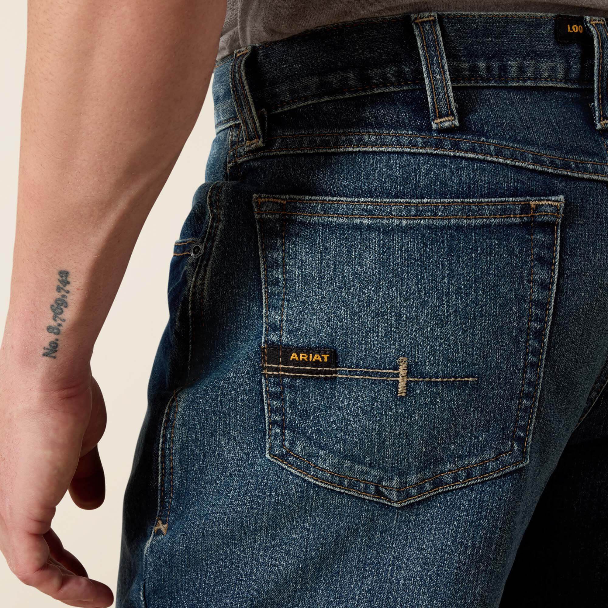 Rebar M3 Loose DuraStretch Basic Stackable Straight Leg Jean - Men