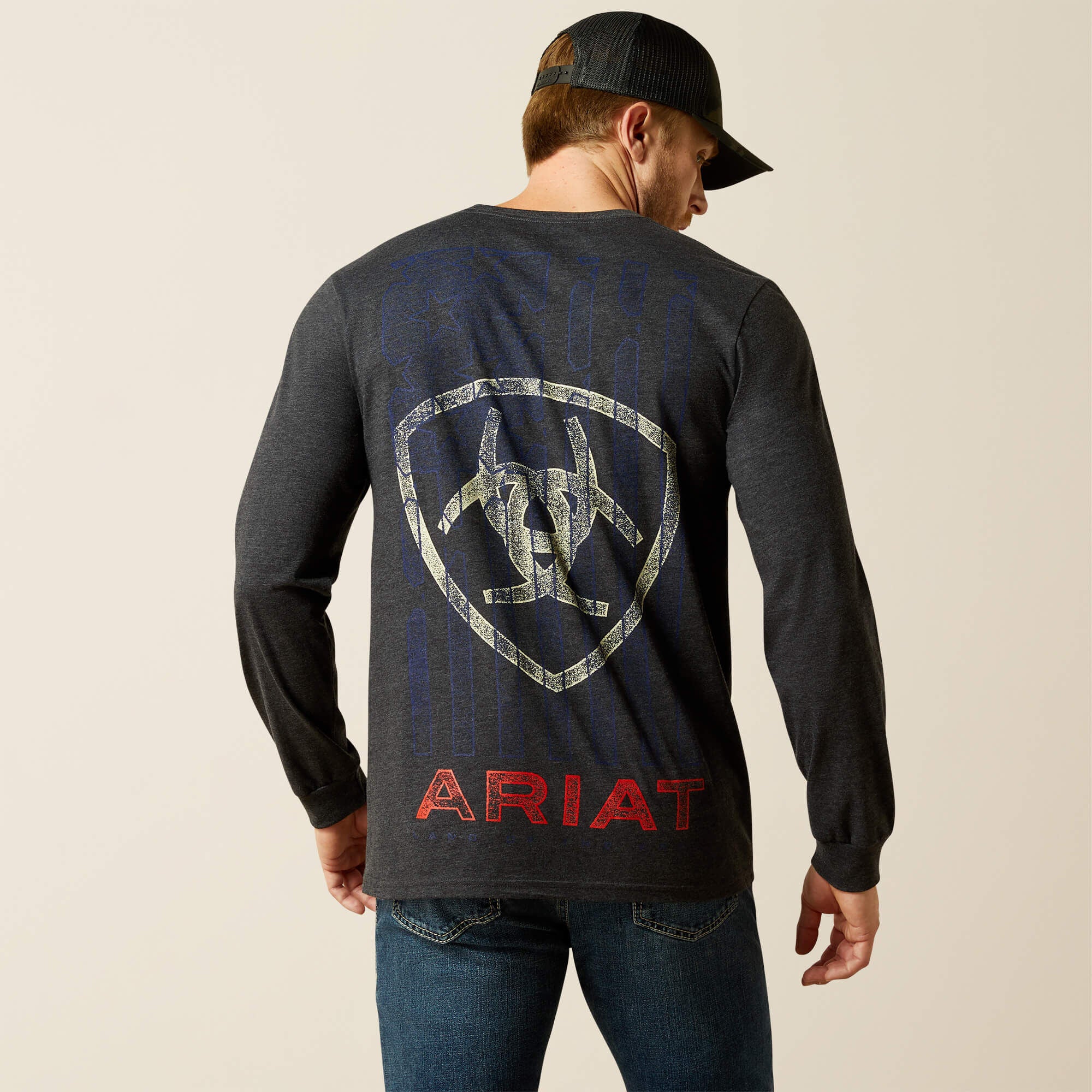 Ariat Stamped Freedom Classic Fit Long Sleeve T-Shirt - Men