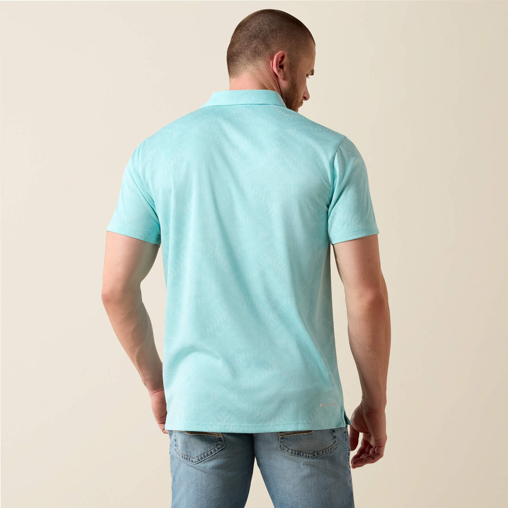 Jacquard Printed Fitted Polo - Men