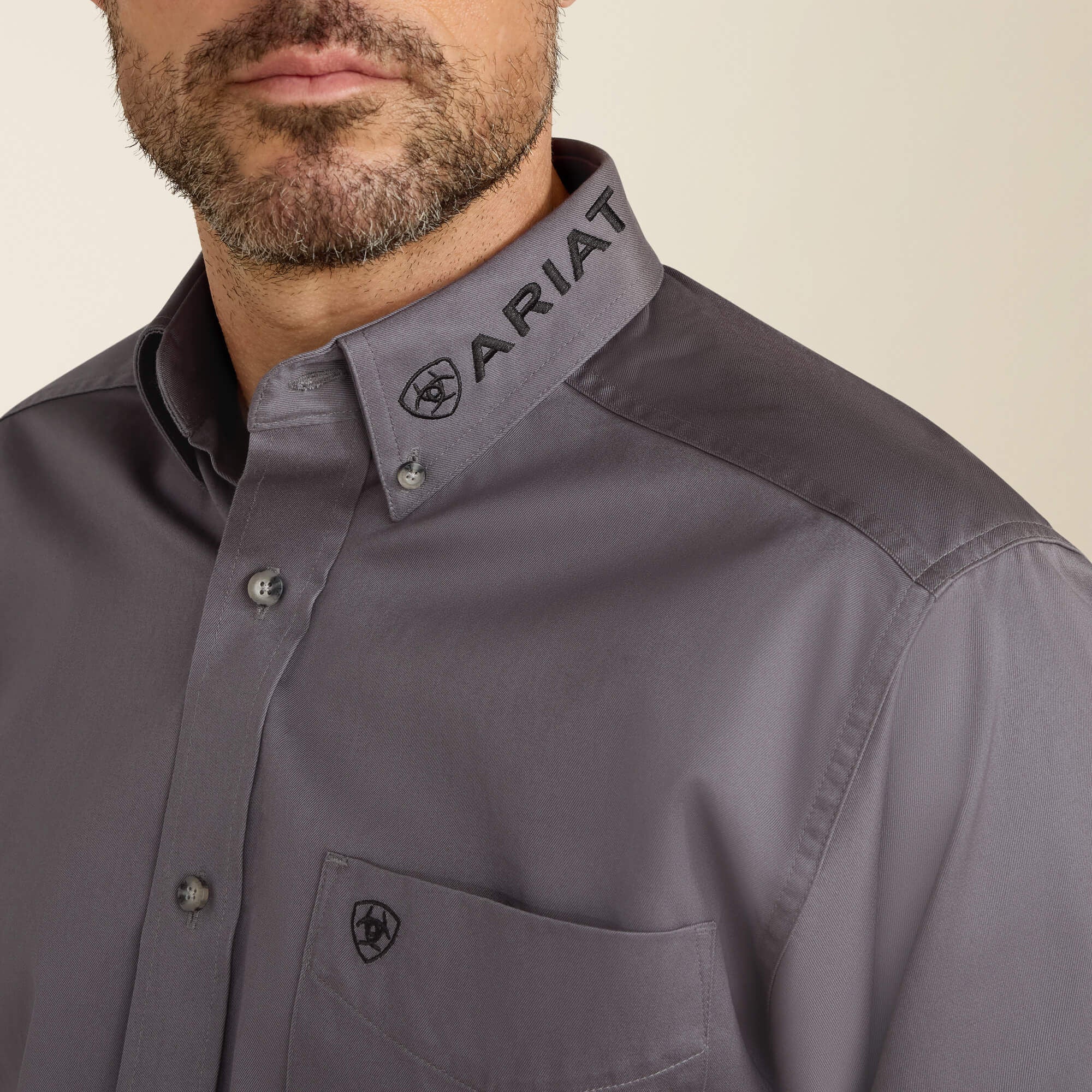 Team Logo Twill Classic Fit Shirt - Men