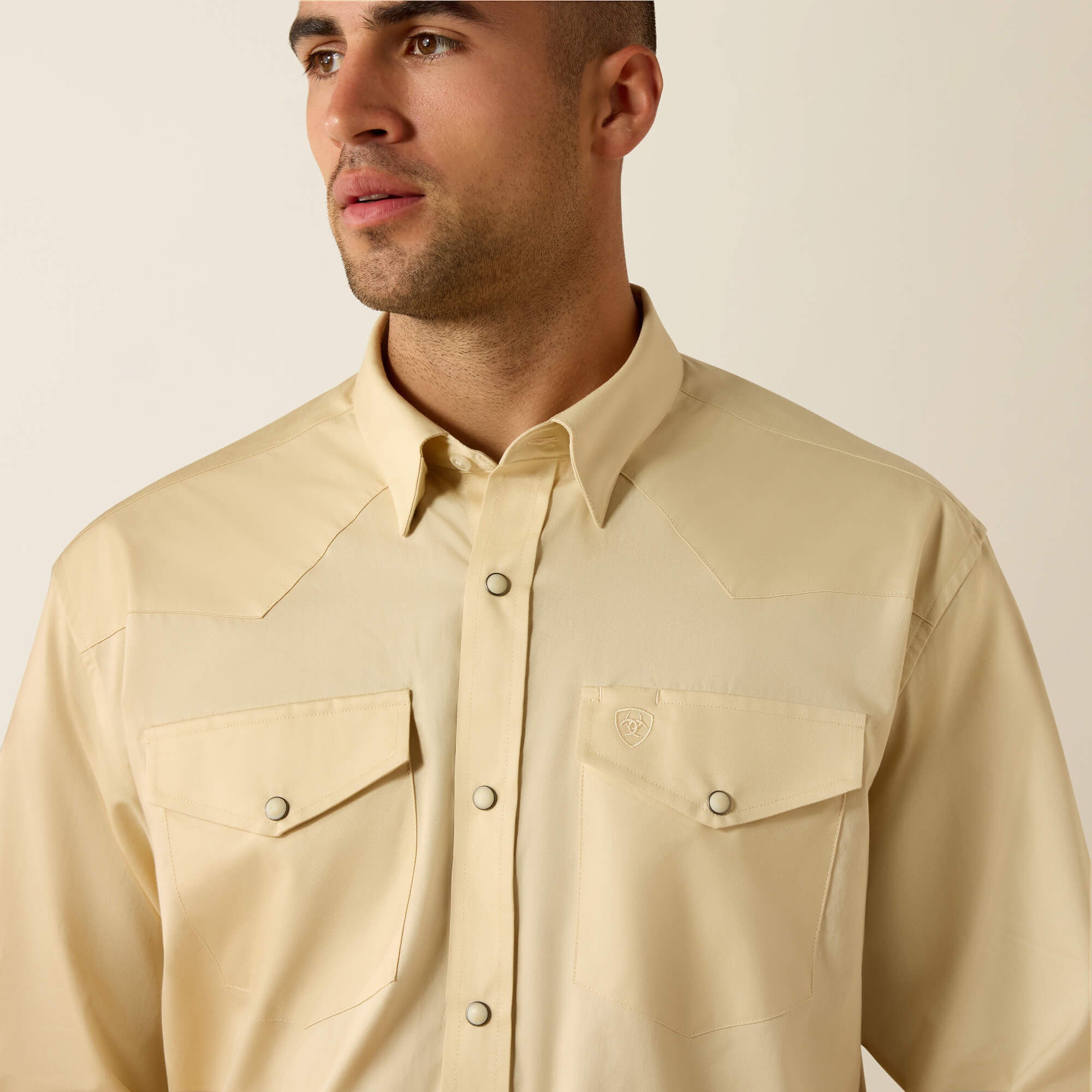 Lightweight Twill Classic Fit Snap Shirt - Men