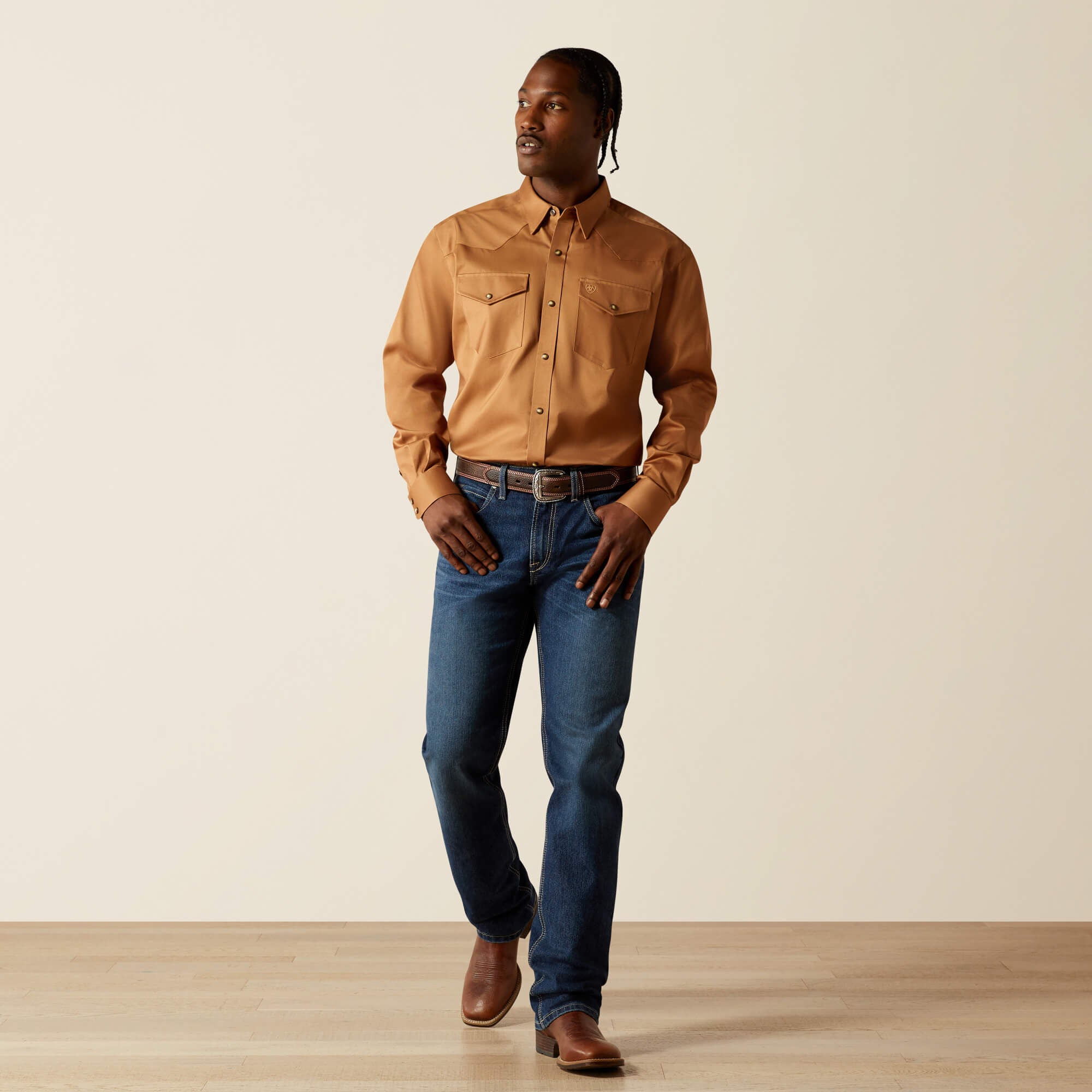 Solid Twill Classic Fit Shirt - Men