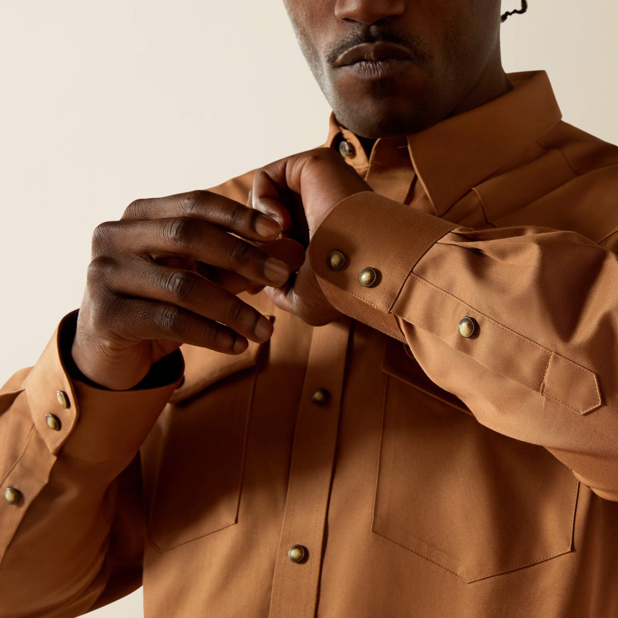 Solid Twill Classic Fit Shirt - Men