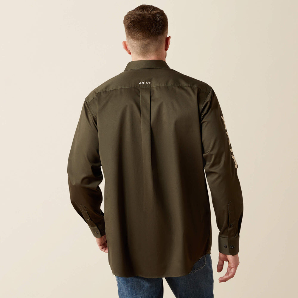 Team Logo Twill Classic Fit Shirt - Men