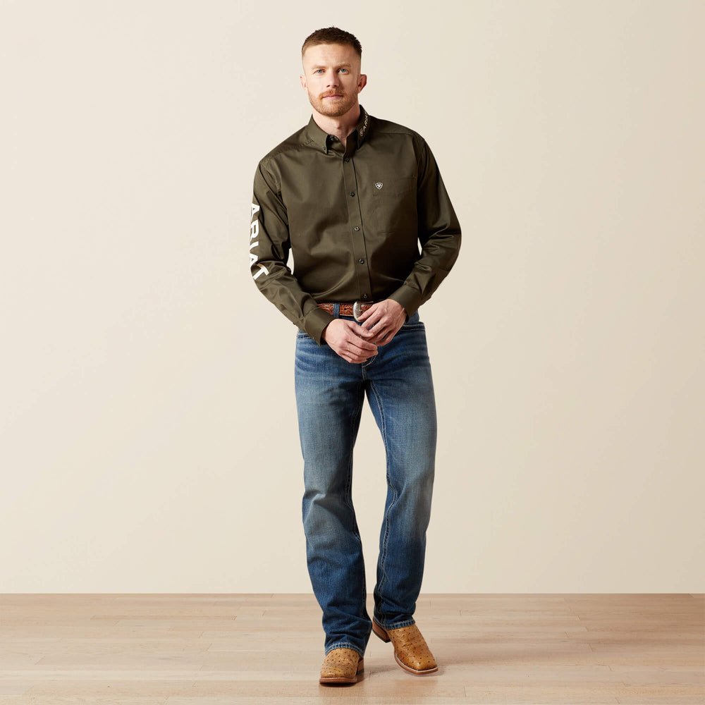 Team Logo Twill Classic Fit Shirt - Men