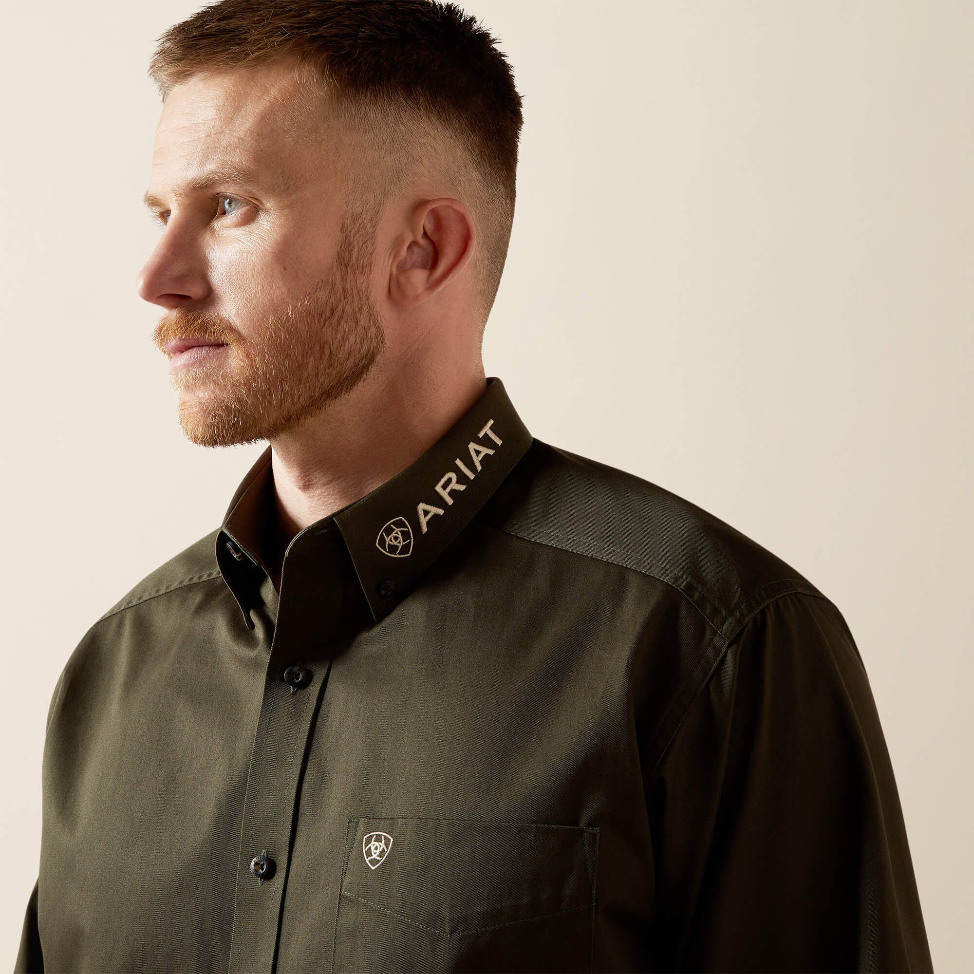 Team Logo Twill Classic Fit Shirt - Men