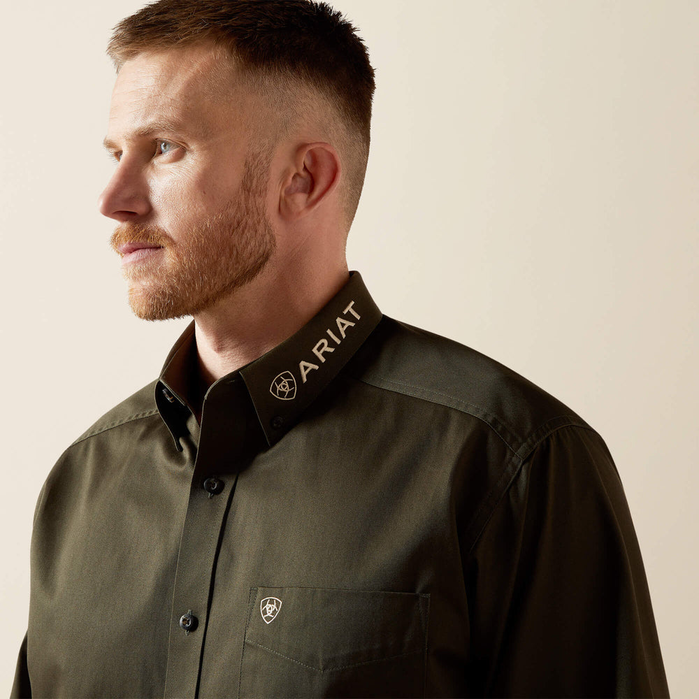 Team Logo Twill Classic Fit Shirt - Men