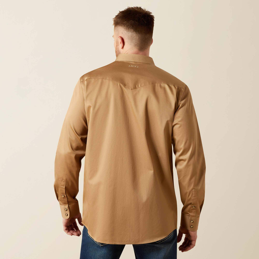 Solid Twill Fitted Shirt - Men