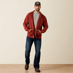 Rebar Lightweight Label Full Zip Hoodie - Men