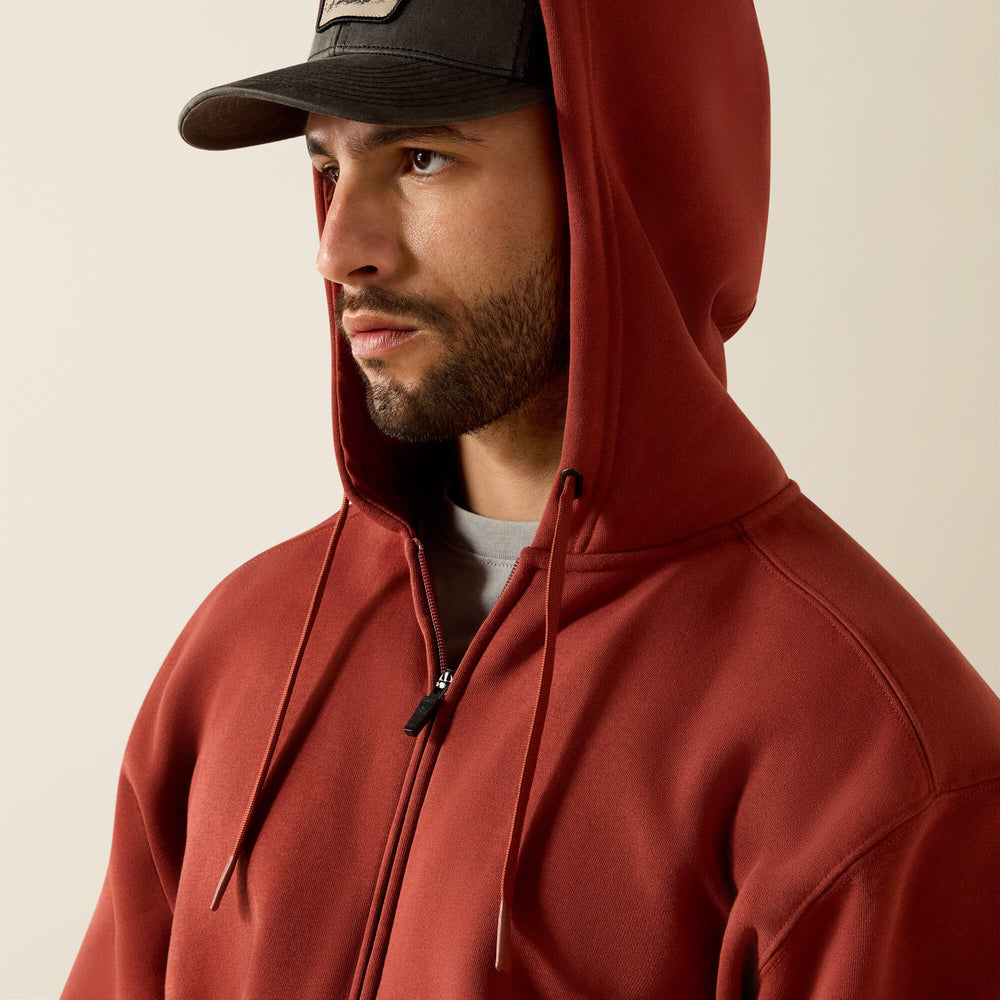 Rebar Lightweight Label Full Zip Hoodie - Men