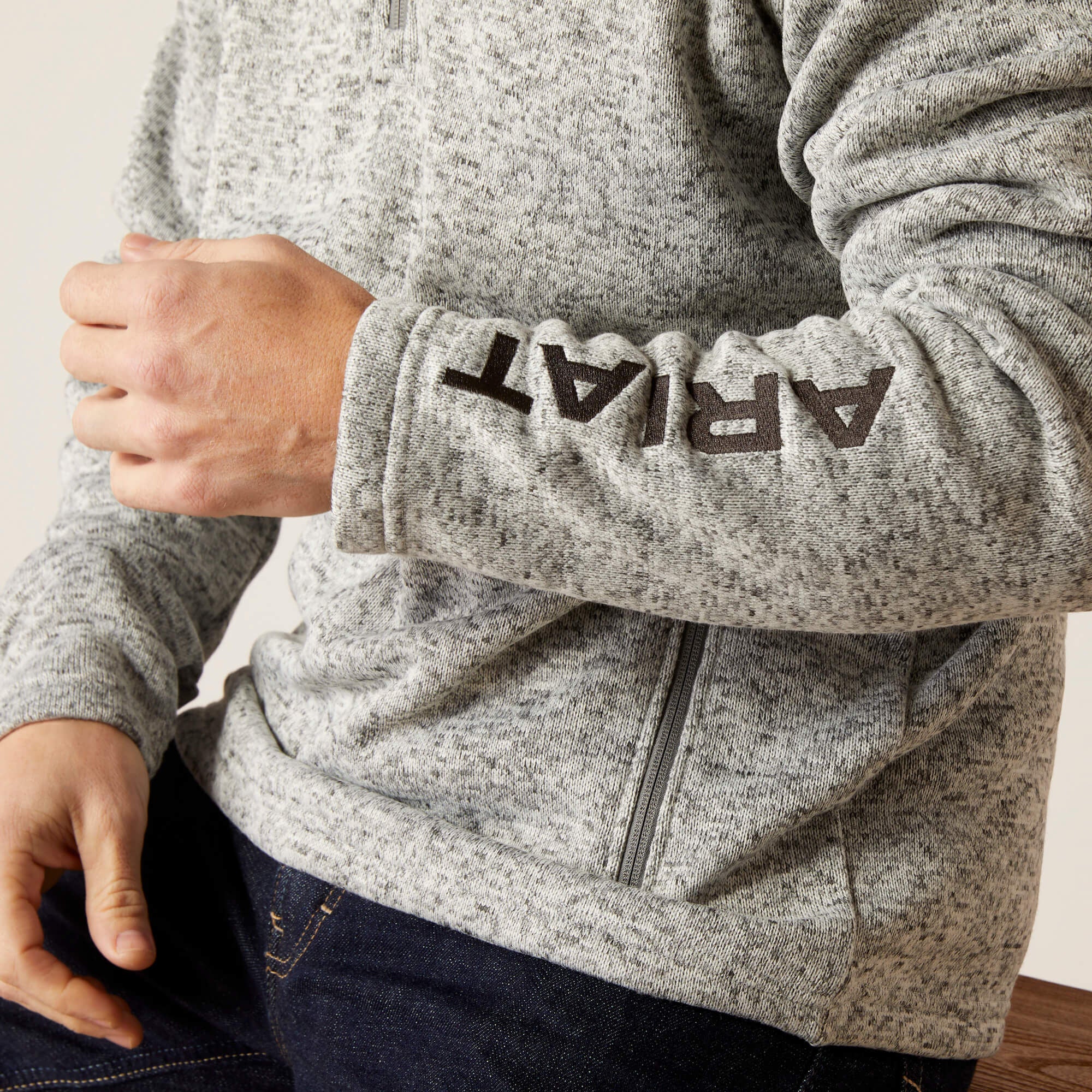 Caldwell Logo 1/4 Zip Sweater - Men