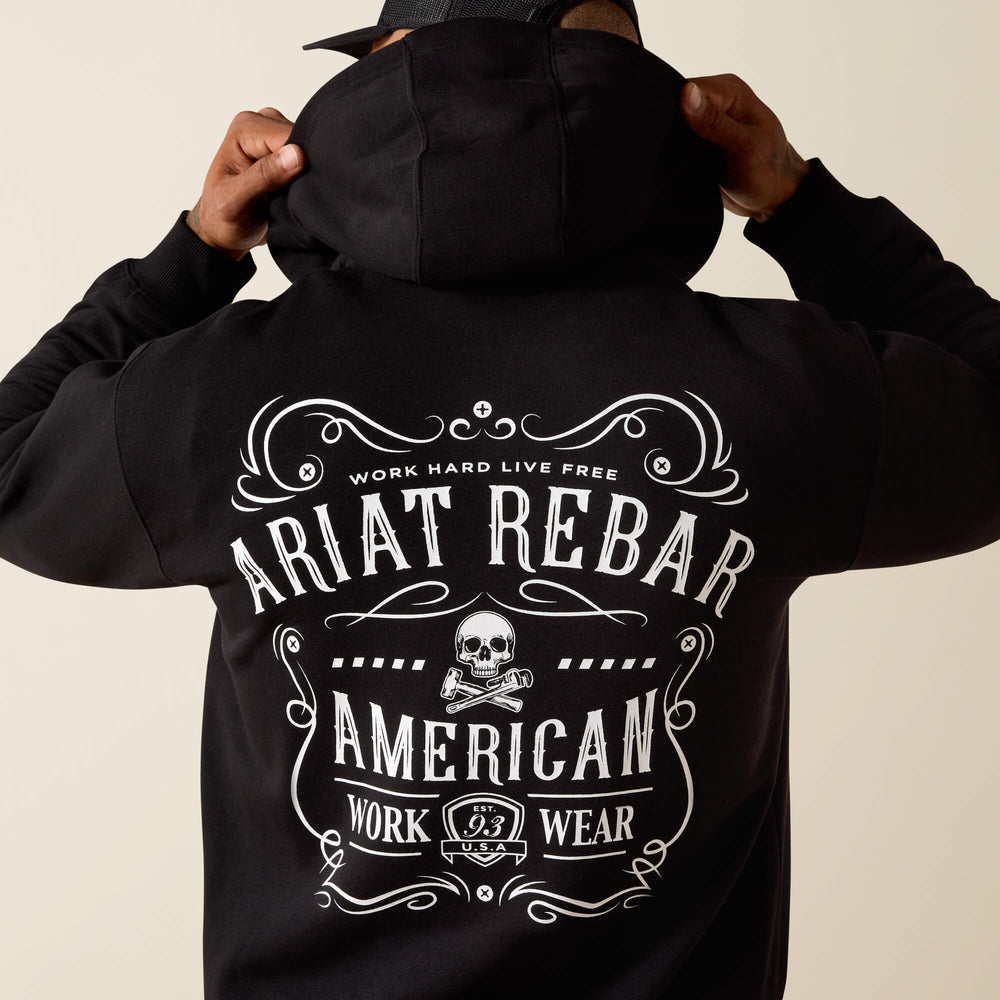 Rebar Lightweight Label Full Zip Hoodie - Men