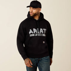 Rebar Lightweight Duct Logo Hoodie - Men