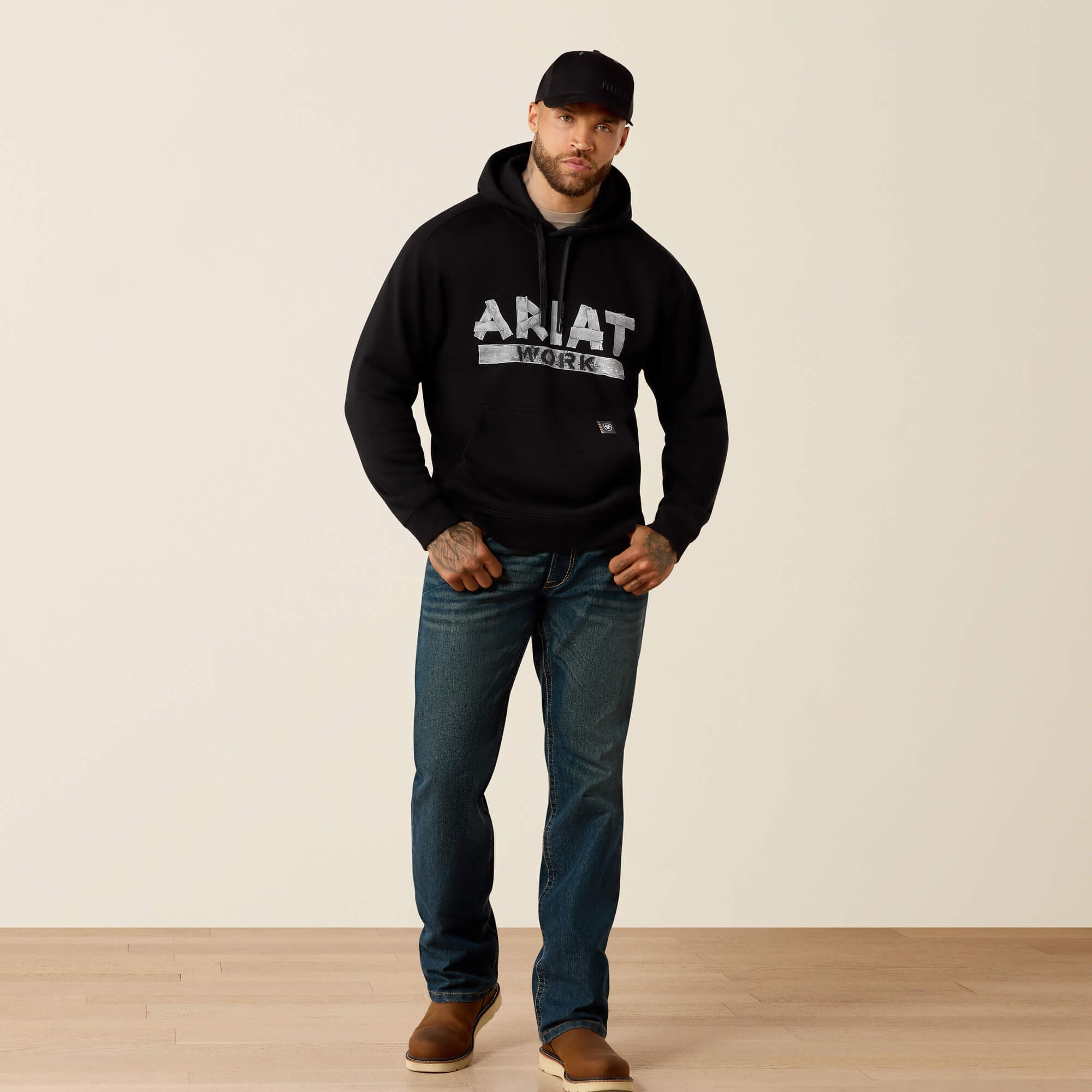 Rebar Lightweight Duct Logo Hoodie - Men