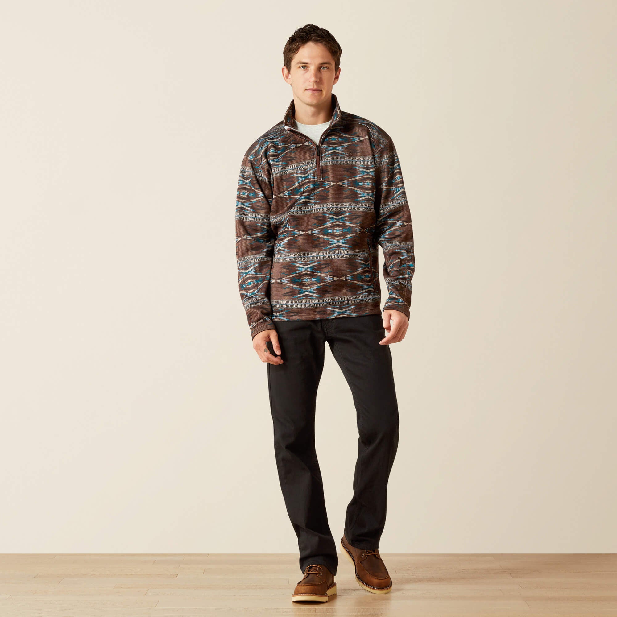 Caldwell Logo 1/4 Zip Sweater - Men