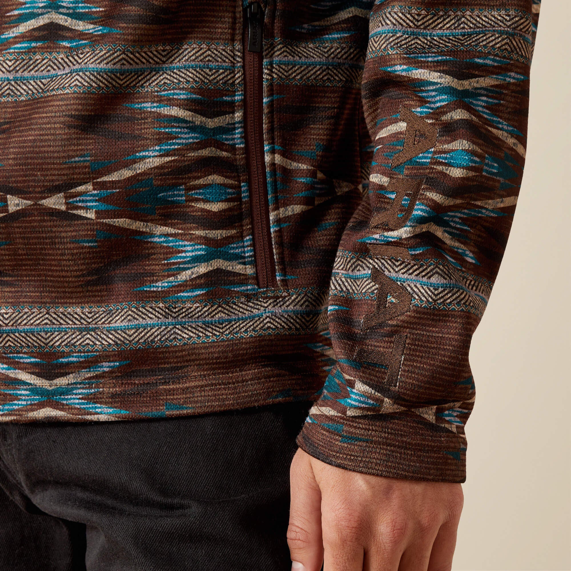 Caldwell Logo 1/4 Zip Sweater - Men