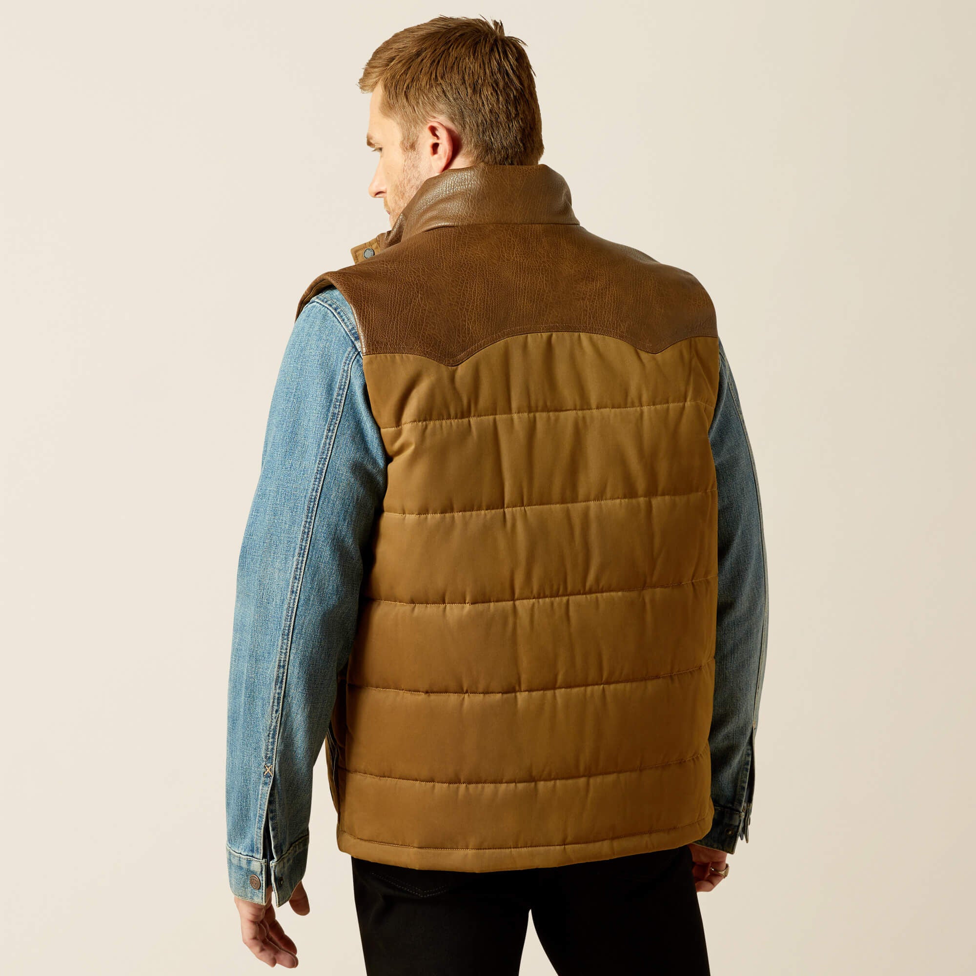 Western Quilted Vest - Men