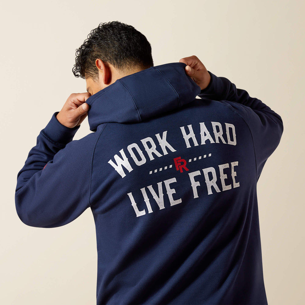 FR DuraStretch Work Hard Live Free Hoodie - Men