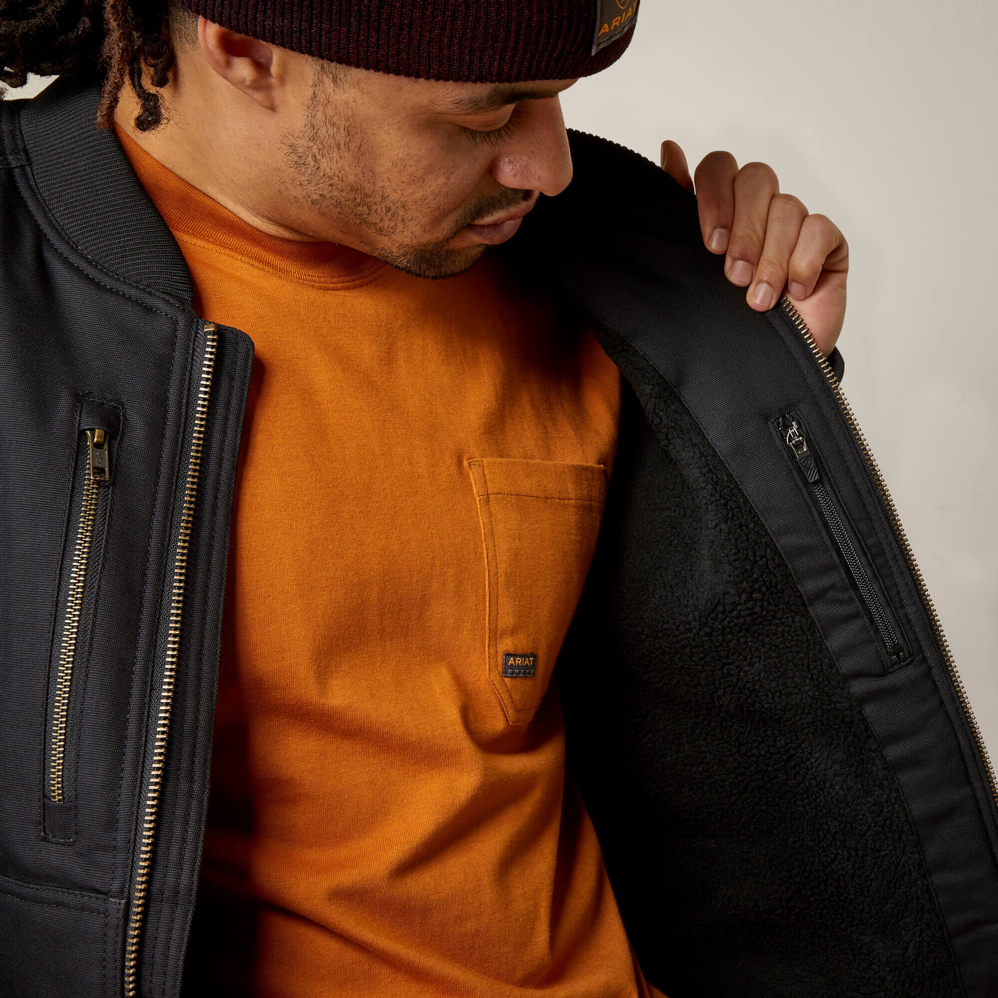 Rebar Stretch Canvas Bomber Jacket - Men