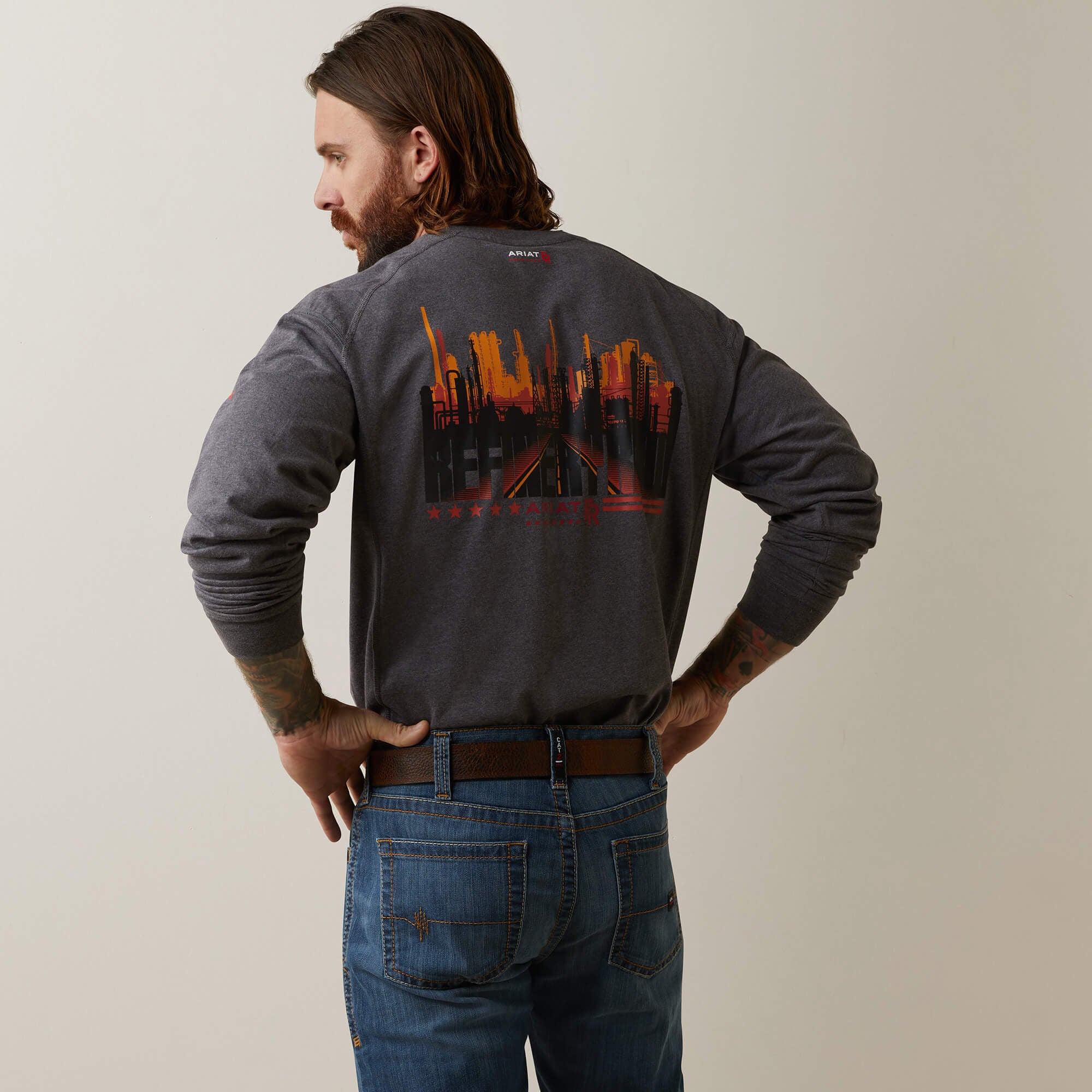 FR Air Refinery Row Graphic Henley Top - Men