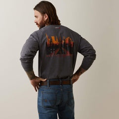 FR Air Refinery Row Graphic Henley Top - Men