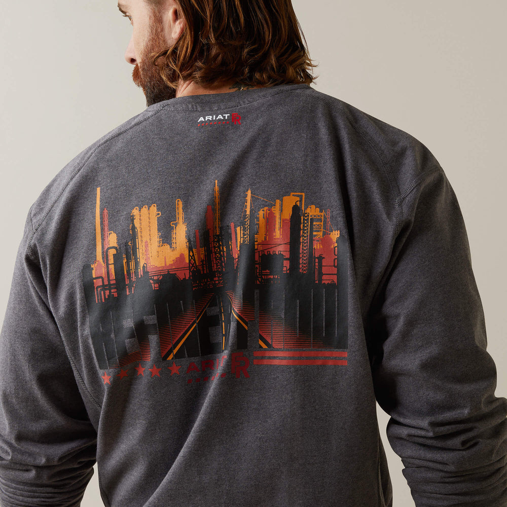 FR Air Refinery Row Graphic Henley Top - Men