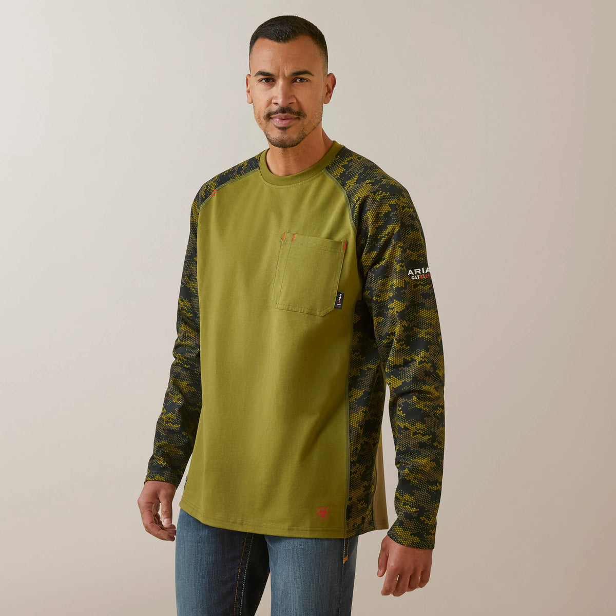 FR AC Stretch Camo Baseball T-Shirt - Men