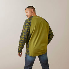 FR AC Stretch Camo Baseball T-Shirt - Men