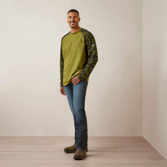 FR AC Stretch Camo Baseball T-Shirt - Men