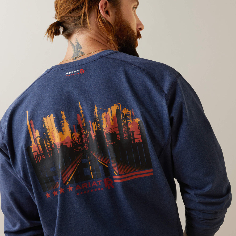 FR Air Refinery Row Graphic Henley Top - Men