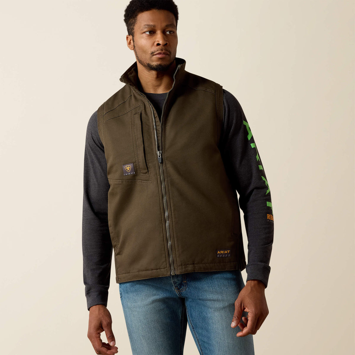 Rebar Washed DuraCanvas Insulated Vest - Men
