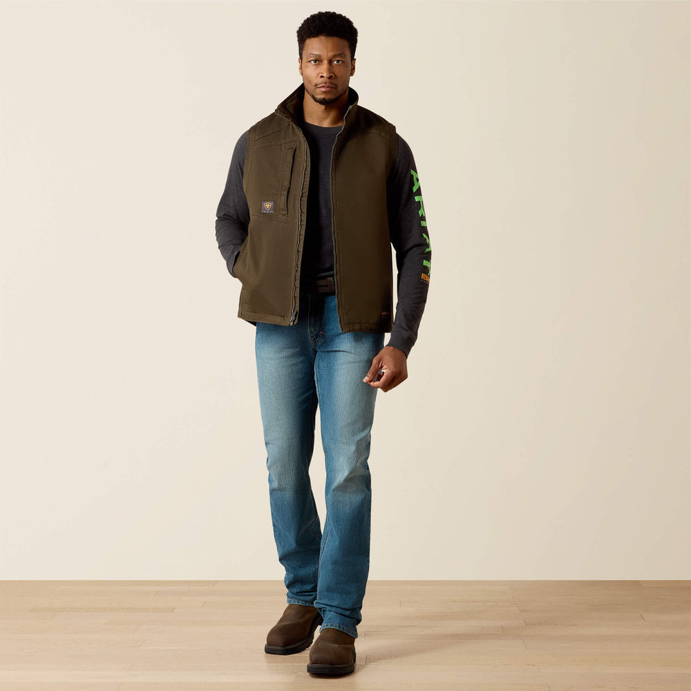 Rebar Washed DuraCanvas Insulated Vest - Men