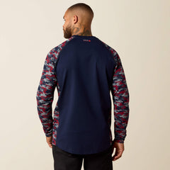 FR AC Stretch Camo Baseball T-Shirt - Men