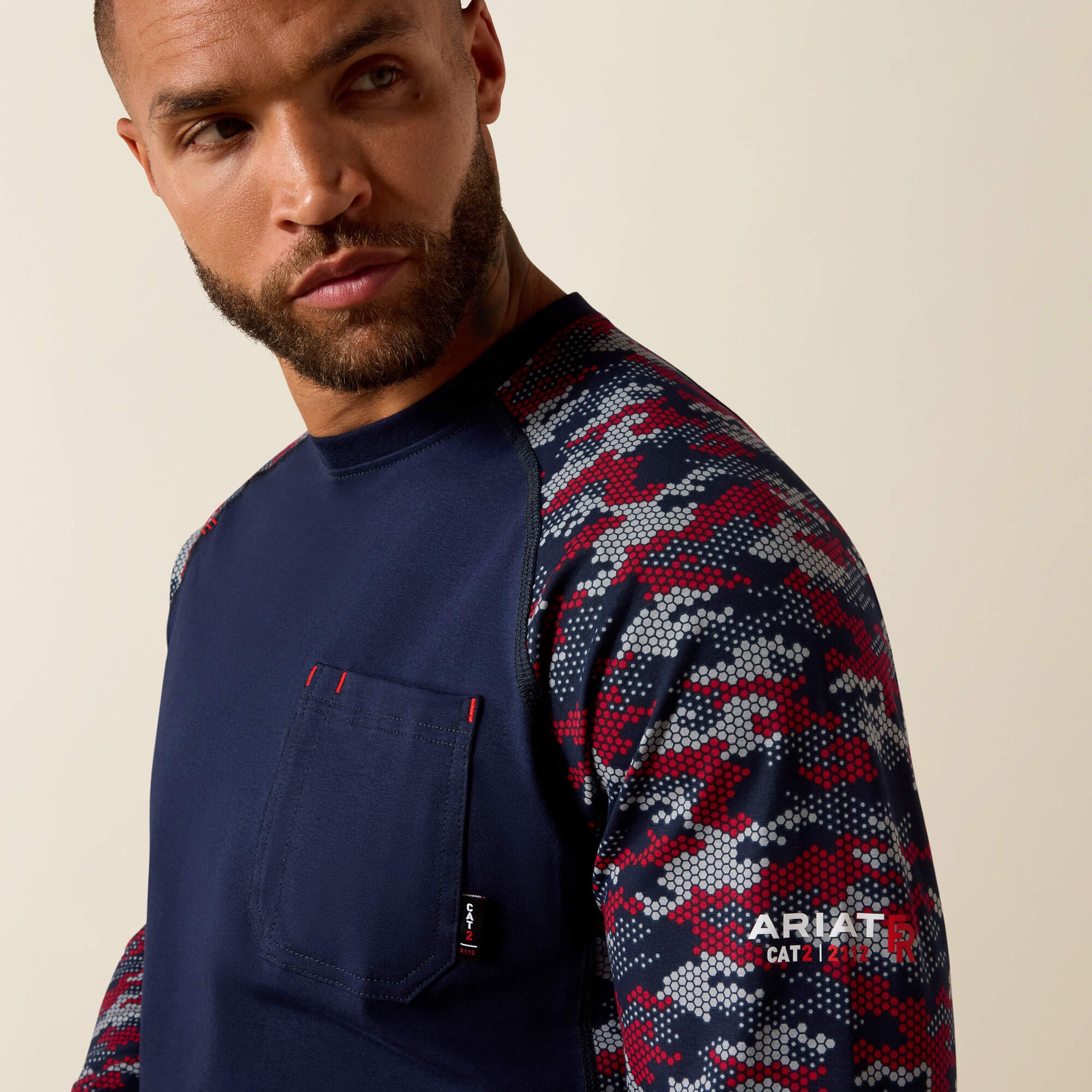 FR AC Stretch Camo Baseball T-Shirt - Men