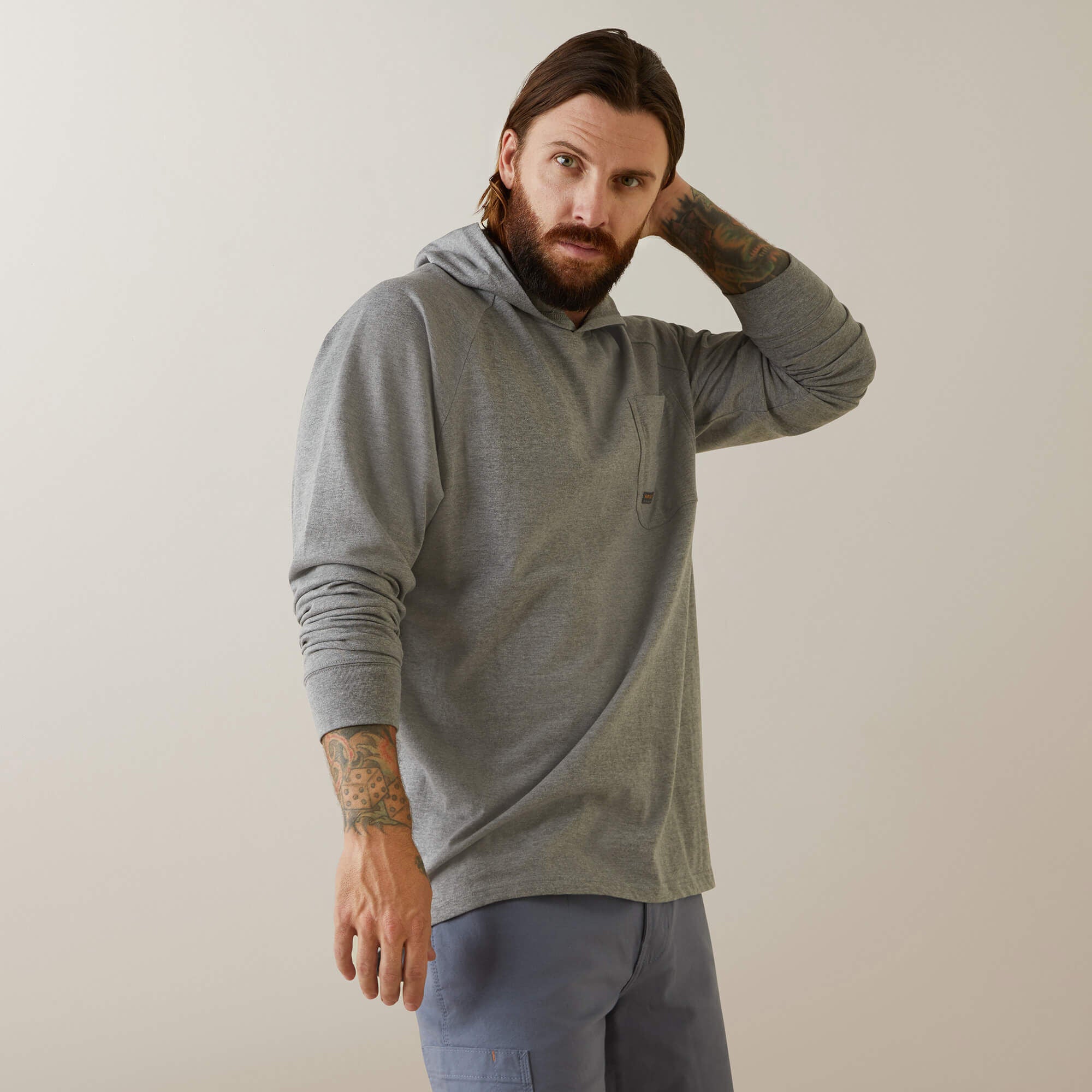 Rebar Cotton Strong Hooded T-Shirt - Men